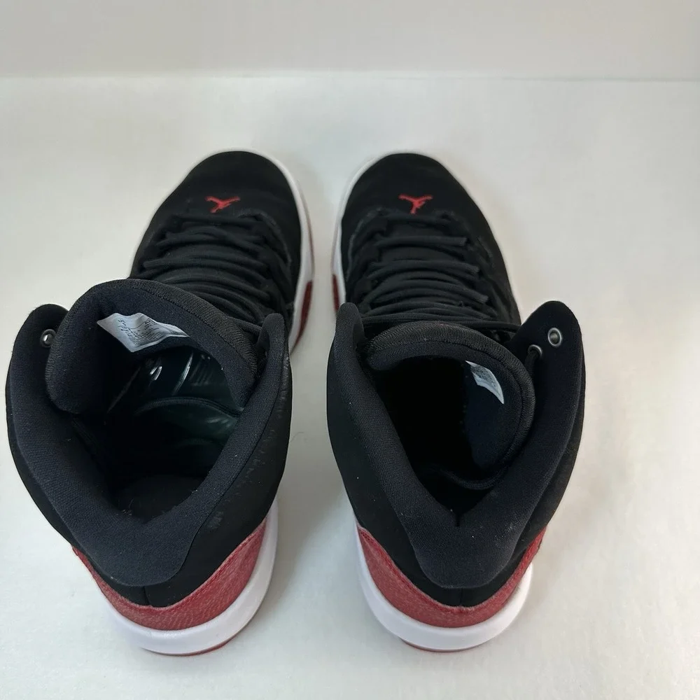 Jordan Max Aura AQ9084-023 Black Gym Red White Men's Size 9 Basketball Shoes